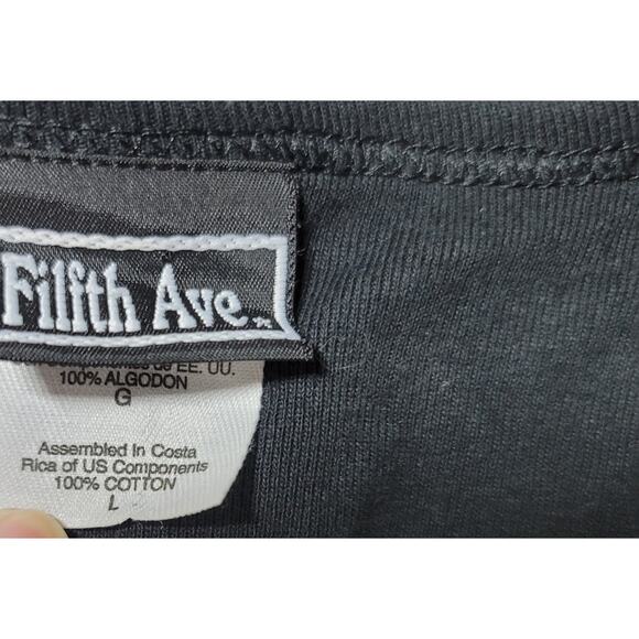 Filth Ave Black Rainbow Glitter Graphic Tank Top Large Stretchy Lightweight NWOT - Picture 5 of 5